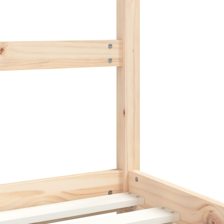Kinderbedframe 70X140 Cm Massief Grenenhout