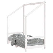 Kinderbedframe 70X140 Cm Massief Grenenhout Wit
