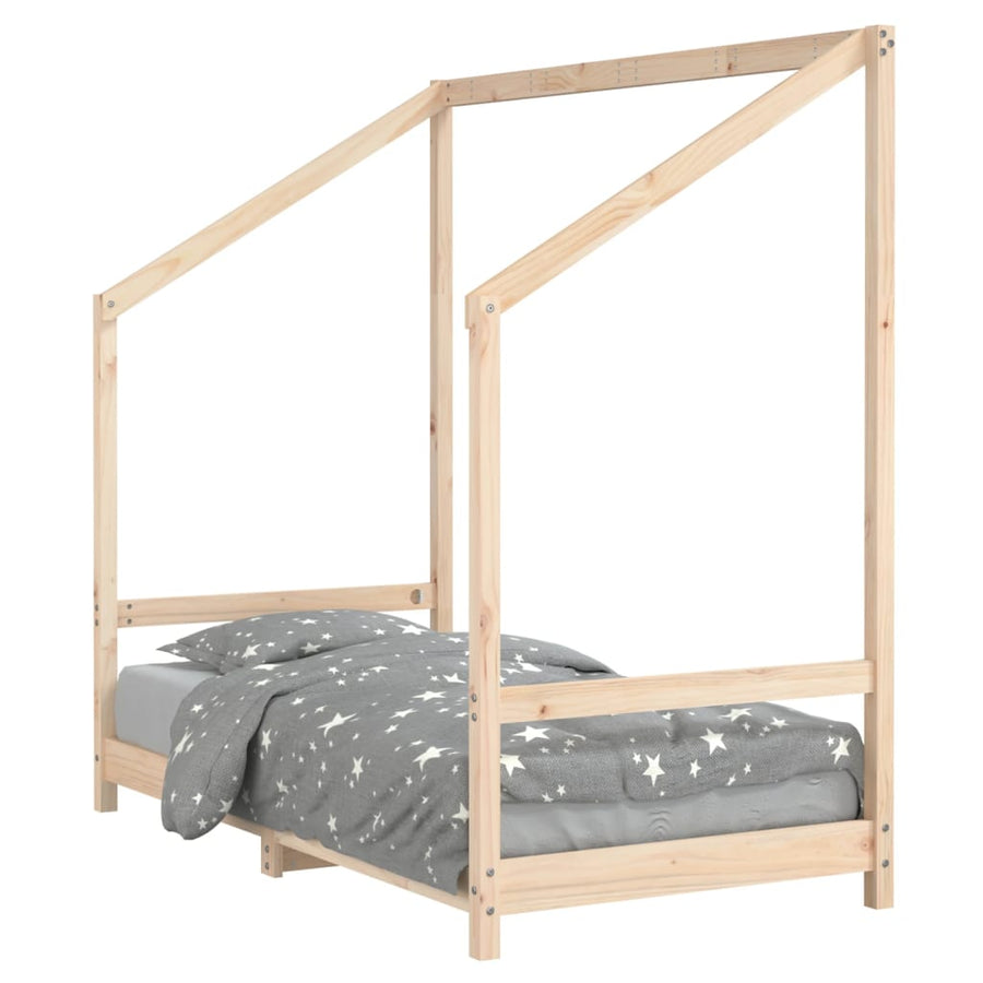 Kinderbedframe 80X160 Cm Massief Grenenhout