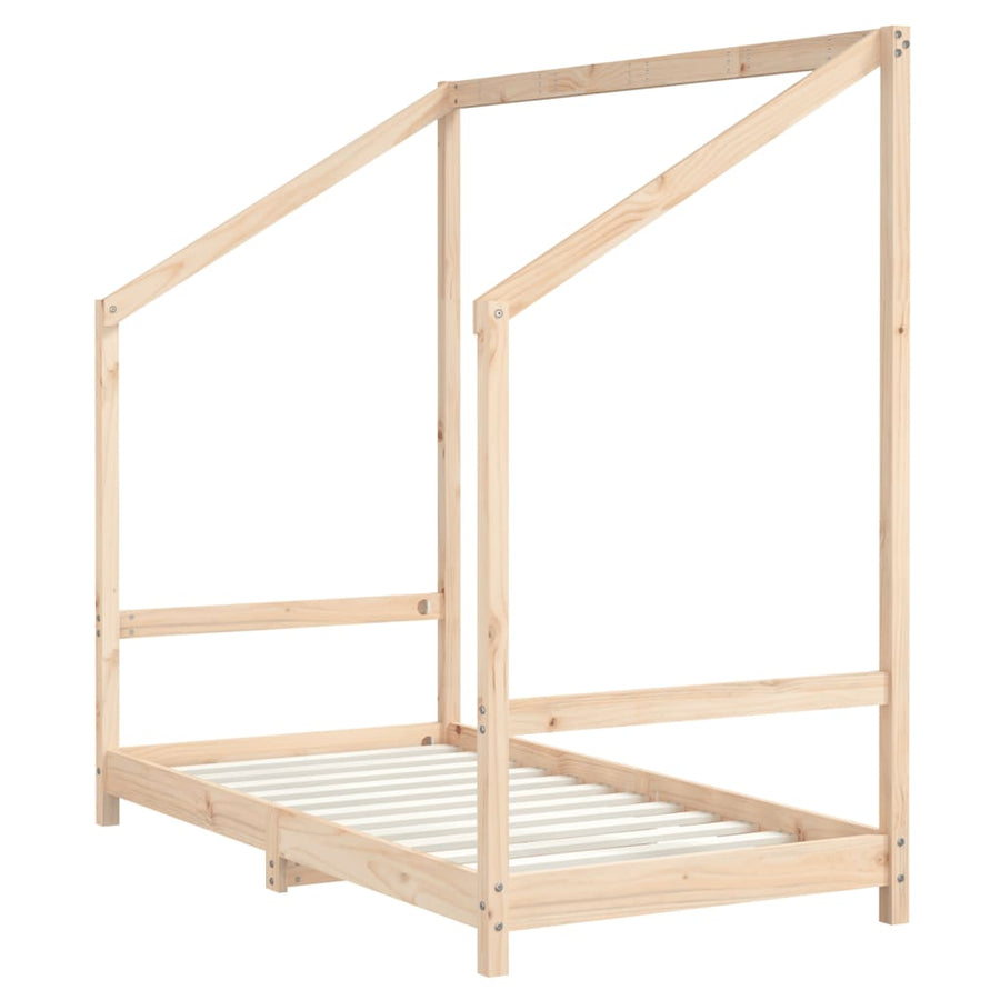 Kinderbedframe 80X160 Cm Massief Grenenhout