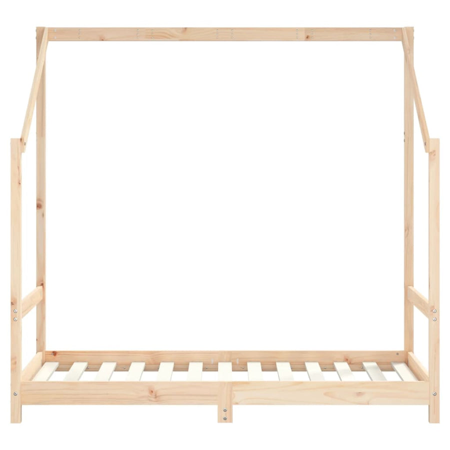 Kinderbedframe 80X160 Cm Massief Grenenhout