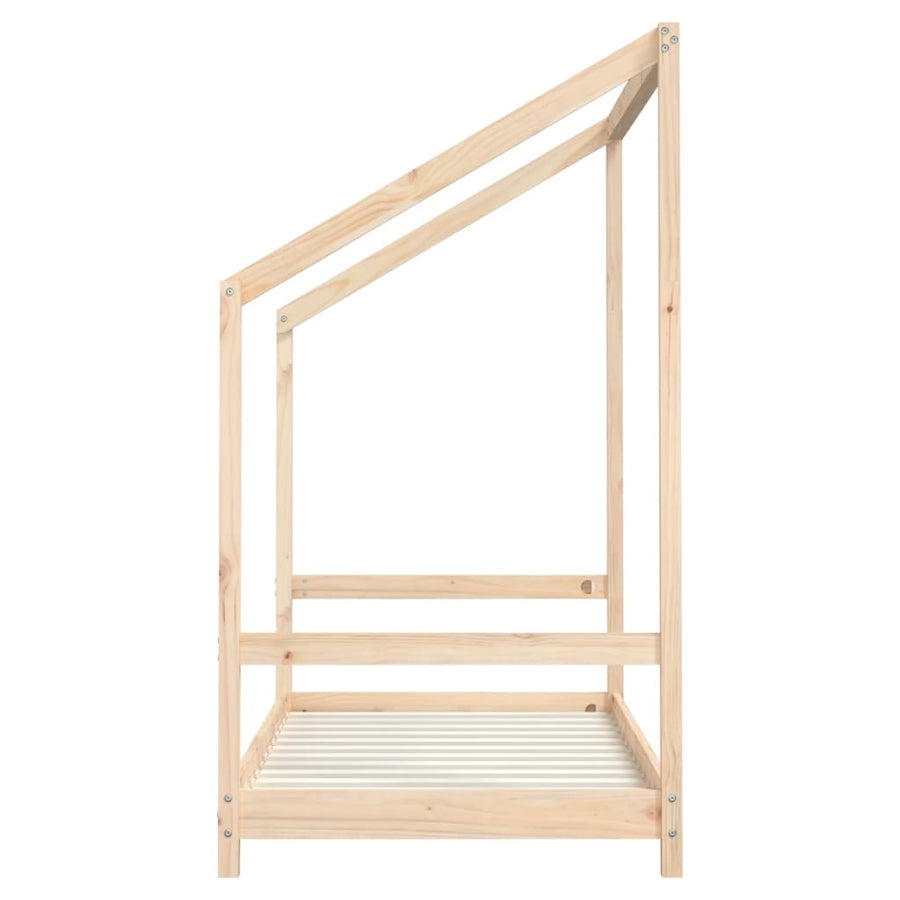 Kinderbedframe 80X160 Cm Massief Grenenhout
