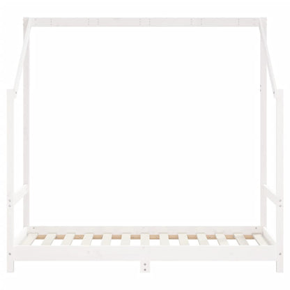 Kinderbedframe 80X160 Cm Massief Grenenhout Wit