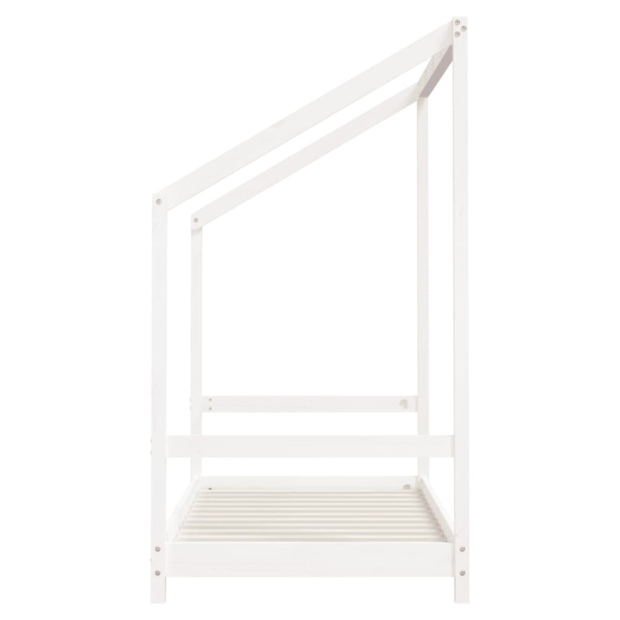 Kinderbedframe 80X160 Cm Massief Grenenhout Wit