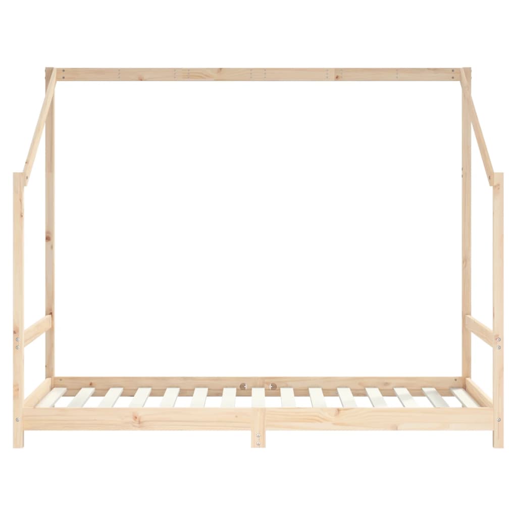 Kinderbedframe 90X190 Cm Massief Grenenhout