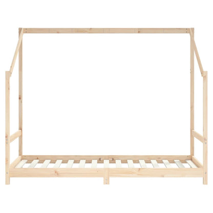 Kinderbedframe 90X190 Cm Massief Grenenhout