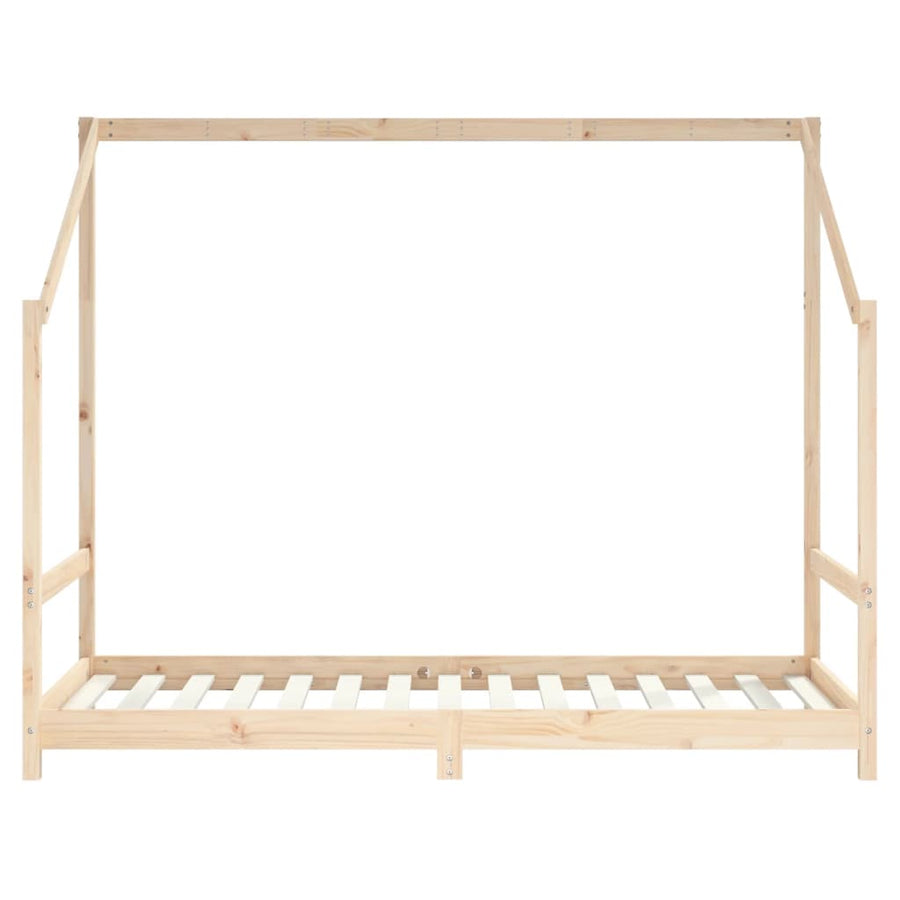 Kinderbedframe 90X190 Cm Massief Grenenhout