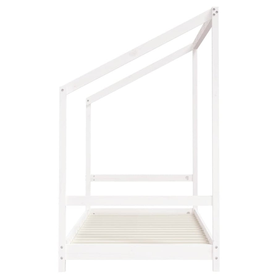 Kinderbedframe 90X190 Cm Massief Grenenhout Wit