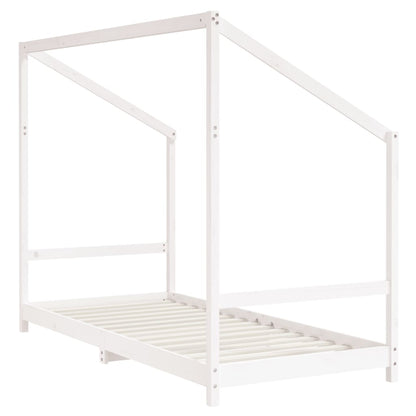 Kinderbedframe 90X190 Cm Massief Grenenhout Wit