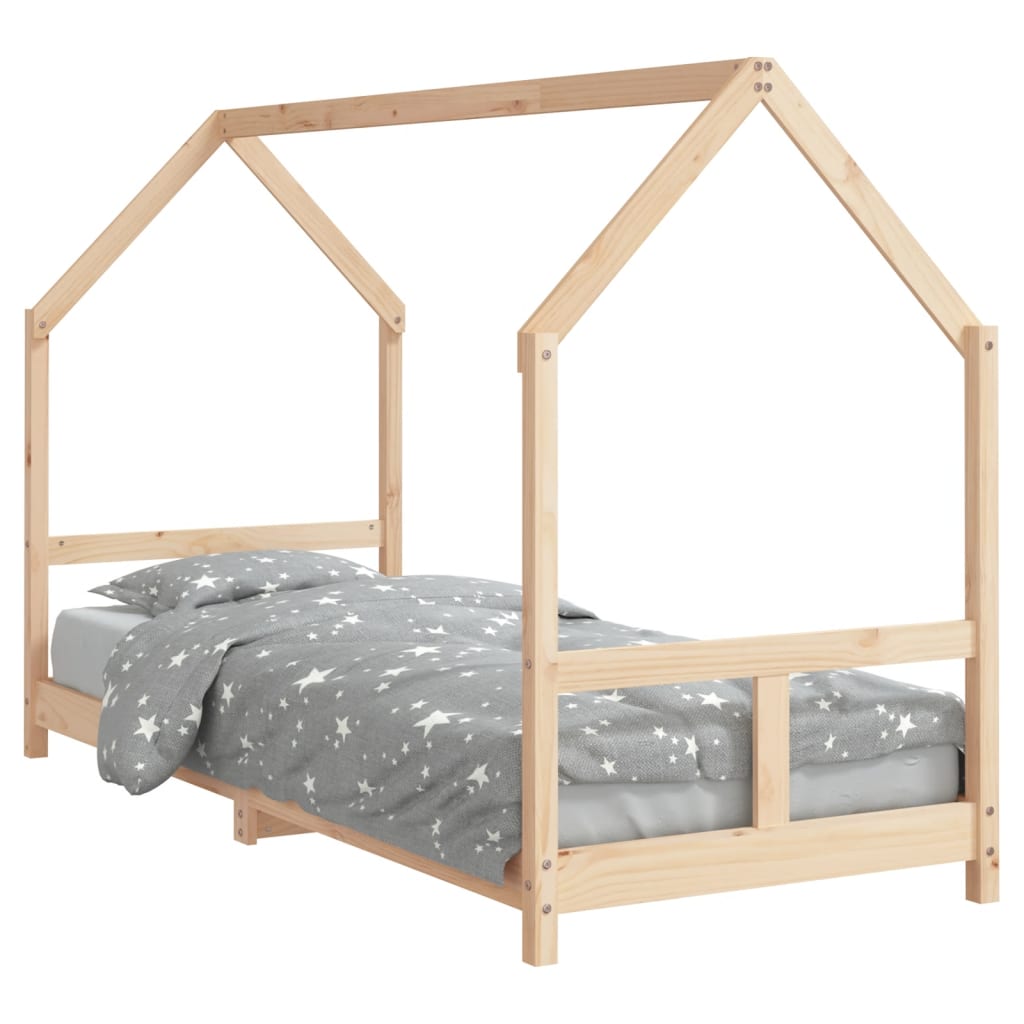 Kinderbedframe 80X200 Cm Massief Grenenhout