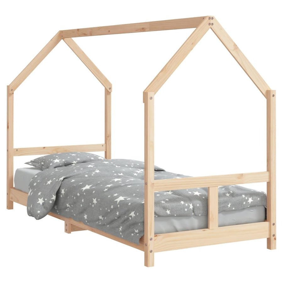 Kinderbedframe 80X200 Cm Massief Grenenhout