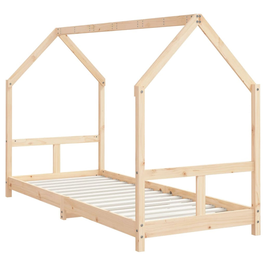 Kinderbedframe 80X200 Cm Massief Grenenhout