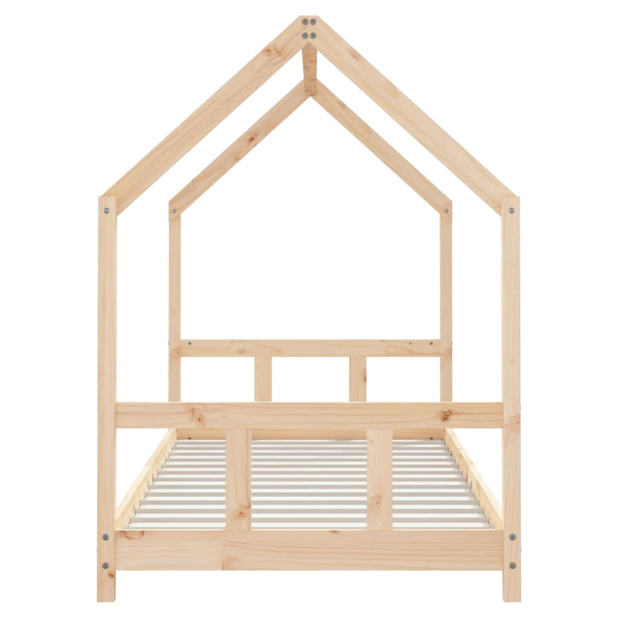 Kinderbedframe 90X200 Cm Massief Grenenhout