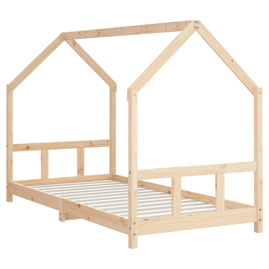 Kinderbedframe 90X200 Cm Massief Grenenhout