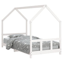 Kinderbedframe 90X200 Cm Massief Grenenhout Wit