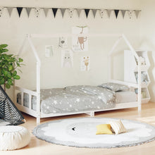 Kinderbedframe 90X200 Cm Massief Grenenhout Wit