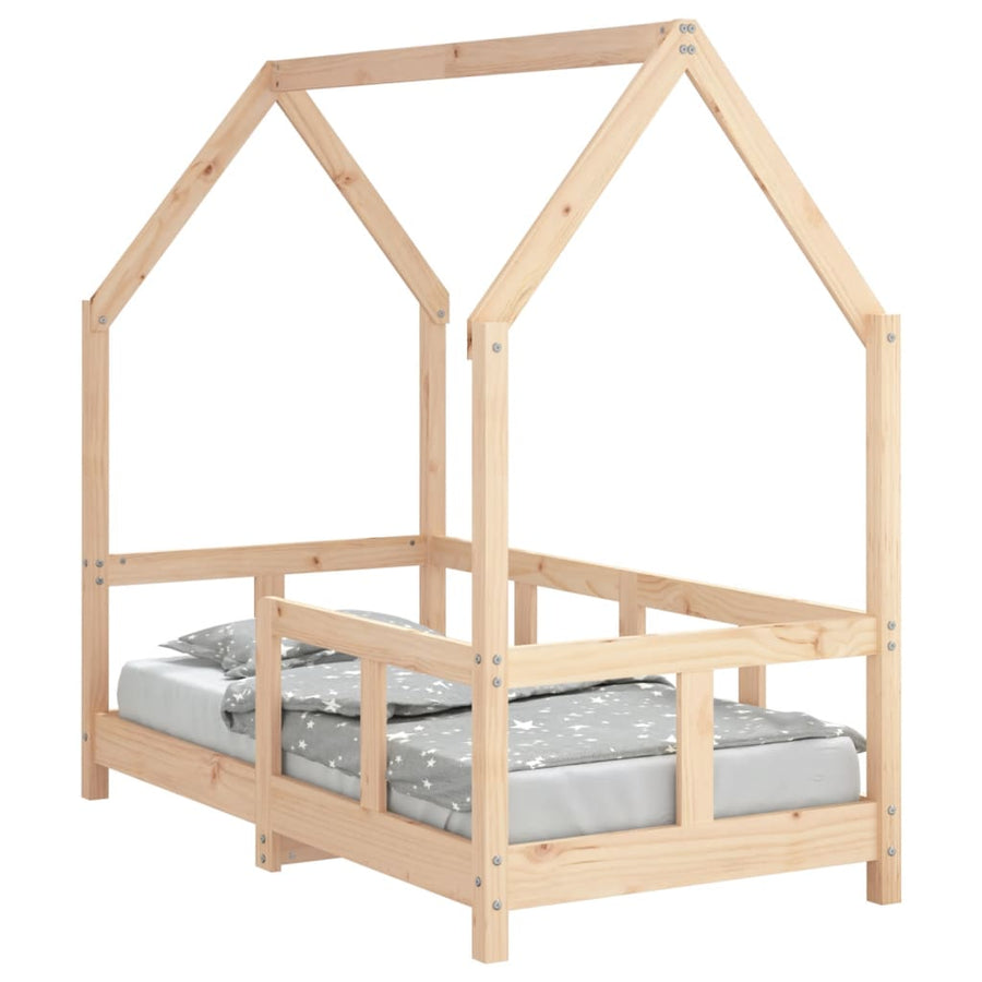 Kinderbedframe 70X140 Cm Massief Grenenhout