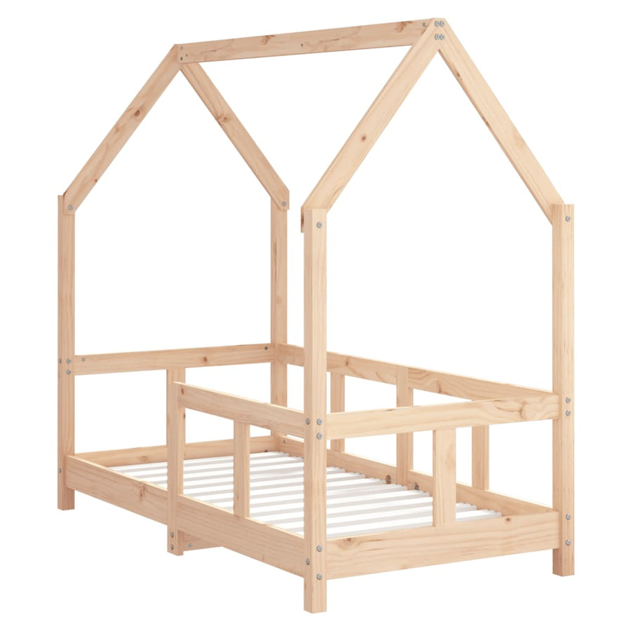 Kinderbedframe 70X140 Cm Massief Grenenhout