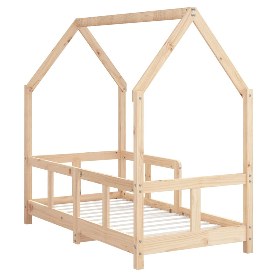 Kinderbedframe 70X140 Cm Massief Grenenhout