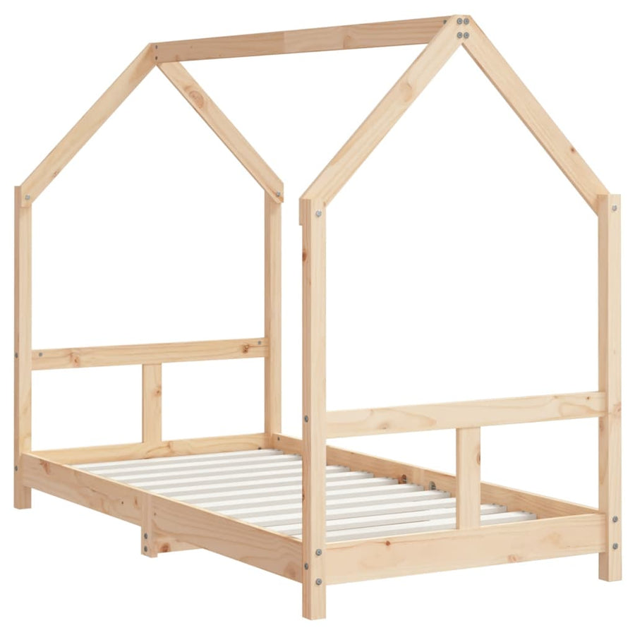 Kinderbedframe 80X160 Cm Massief Grenenhout