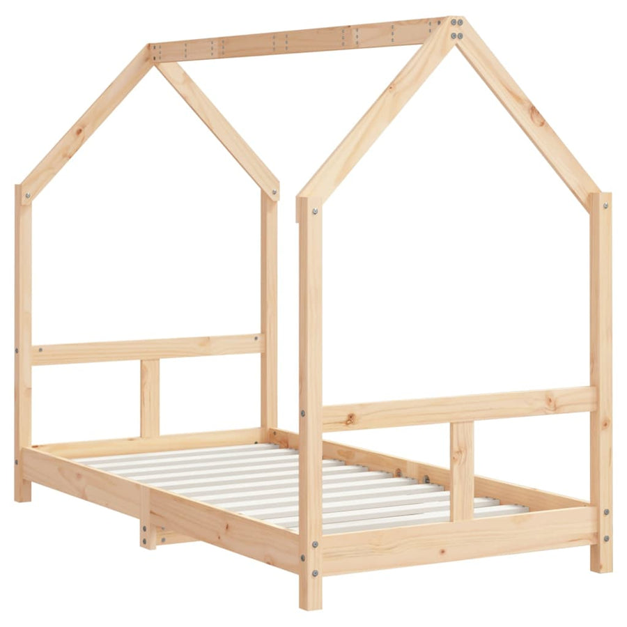 Kinderbedframe 80X160 Cm Massief Grenenhout