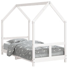Kinderbedframe 80X160 Cm Massief Grenenhout Wit