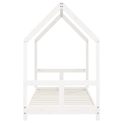 Kinderbedframe 80X160 Cm Massief Grenenhout Wit