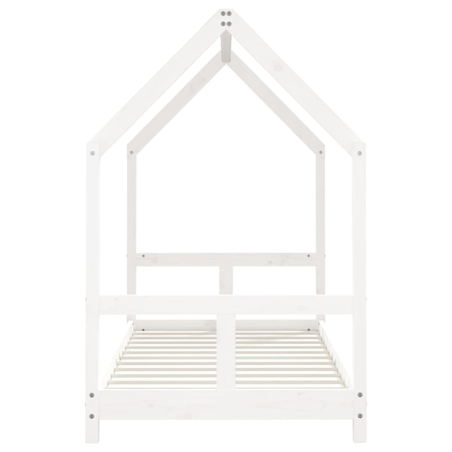 Kinderbedframe 80X160 Cm Massief Grenenhout Wit