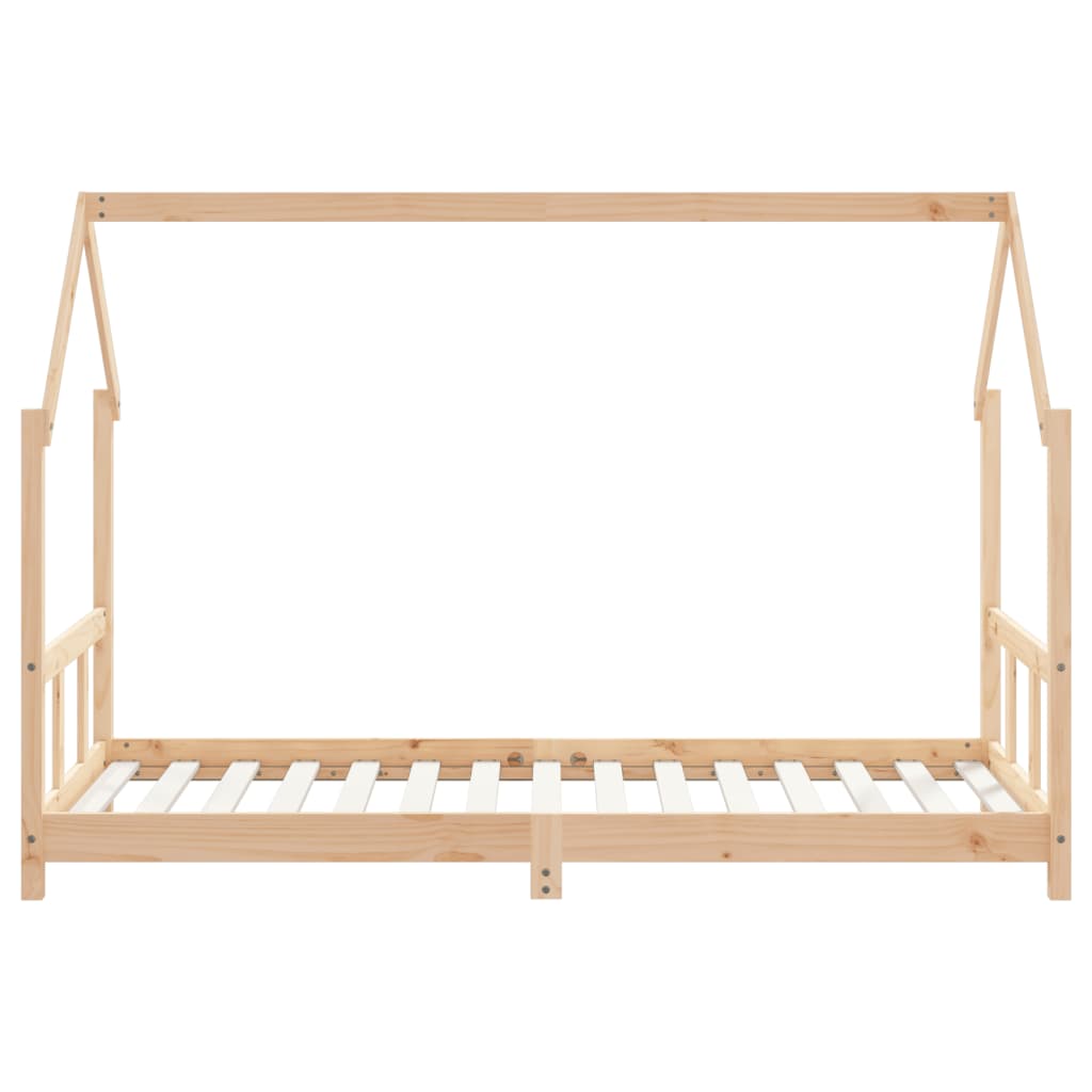 Kinderbedframe 90X190 Cm Massief Grenenhout