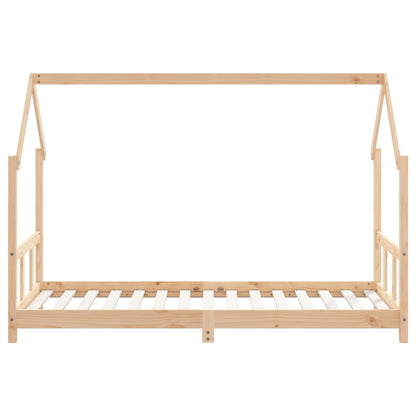 Kinderbedframe 90X190 Cm Massief Grenenhout