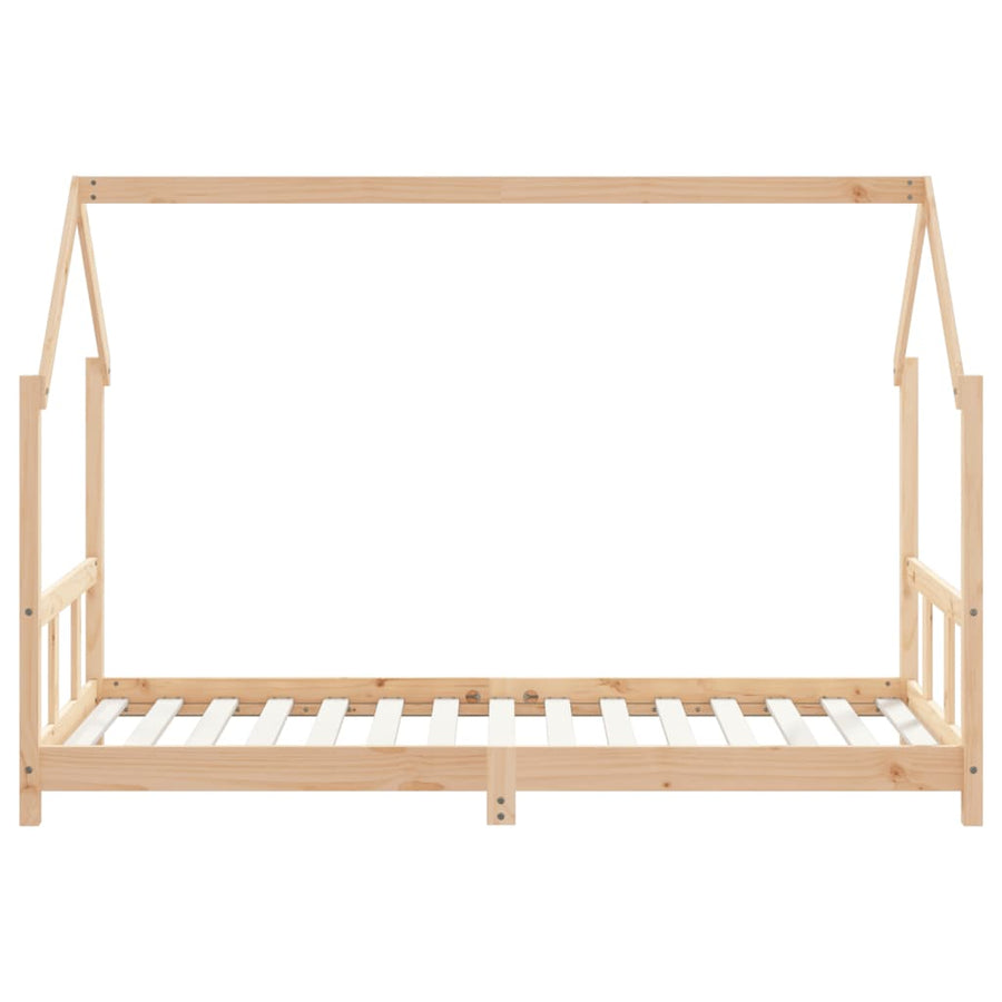 Kinderbedframe 90X190 Cm Massief Grenenhout