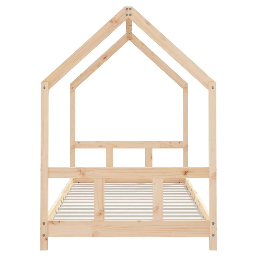 Kinderbedframe 90X190 Cm Massief Grenenhout
