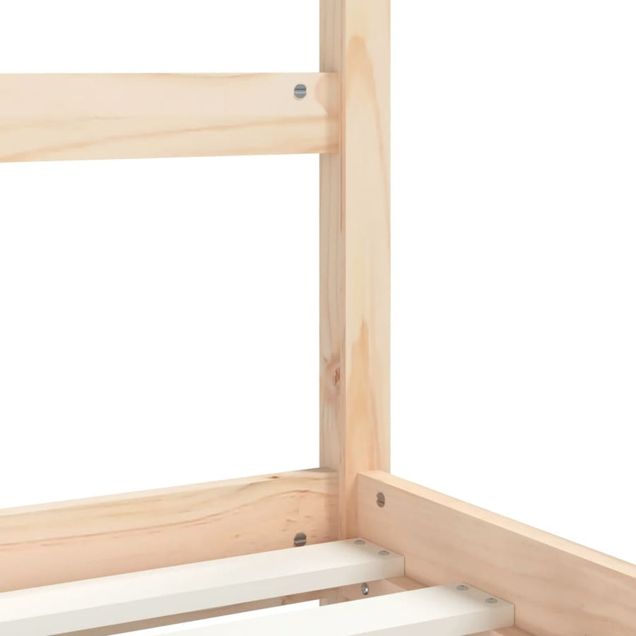 Kinderbedframe 90X190 Cm Massief Grenenhout