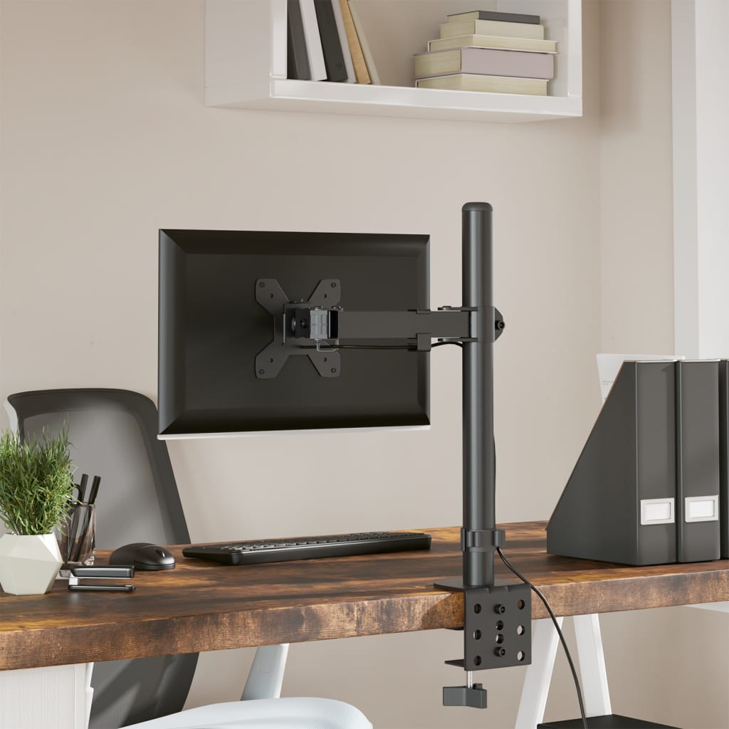 Monitorbeugel VESA 75/100 mm zwart staal