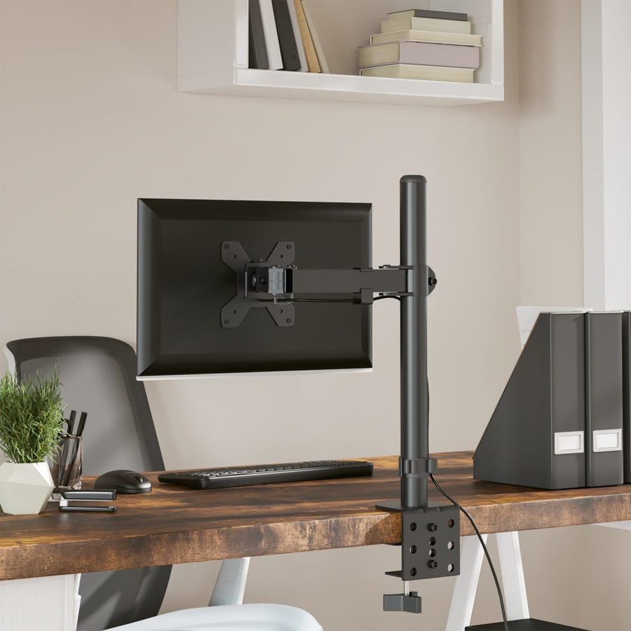 Monitorbeugel VESA 75/100 mm zwart staal