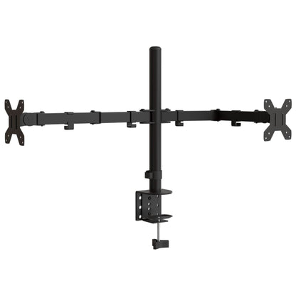 Monitorstandaard Vesa 75/100 Mm Staal Zwart Dubbel