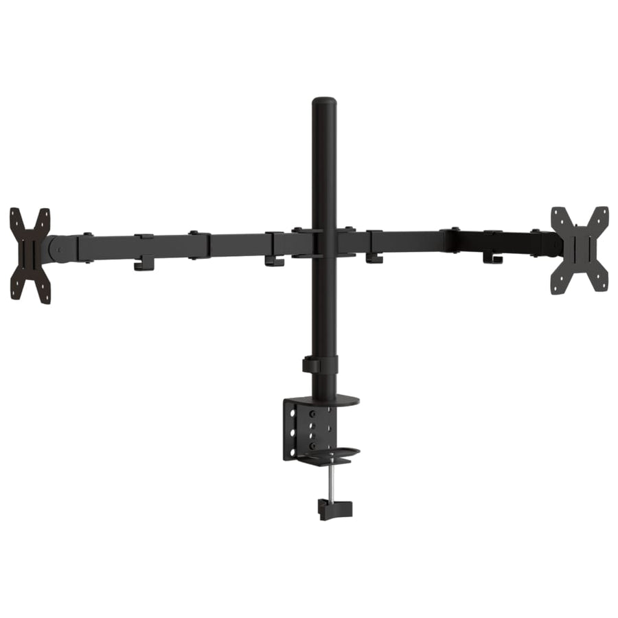 Monitorstandaard Vesa 75/100 Mm Staal Zwart Dubbel