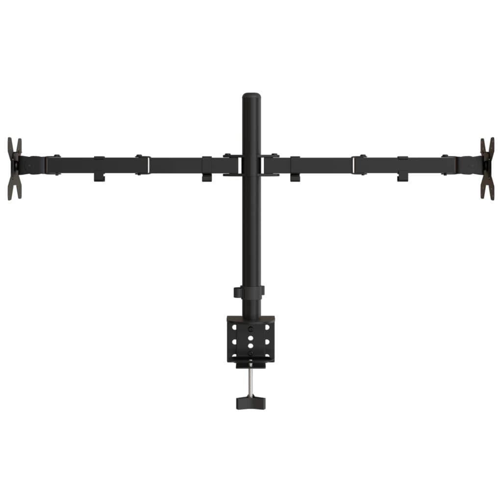 Monitorstandaard Vesa 75/100 Mm Staal Zwart Dubbel