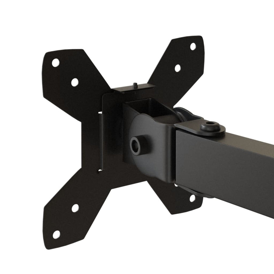 Monitorstandaard Vesa 75/100 Mm Staal Zwart Dubbel