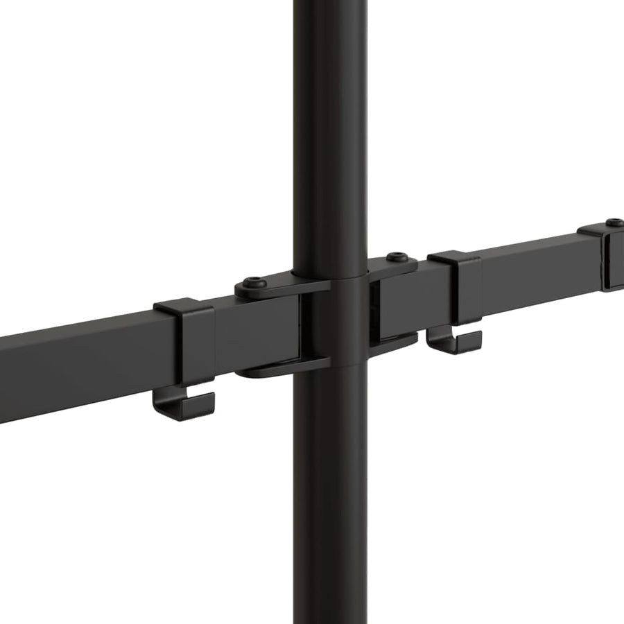 Monitorstandaard Vesa 75/100 Mm Staal Zwart Dubbel