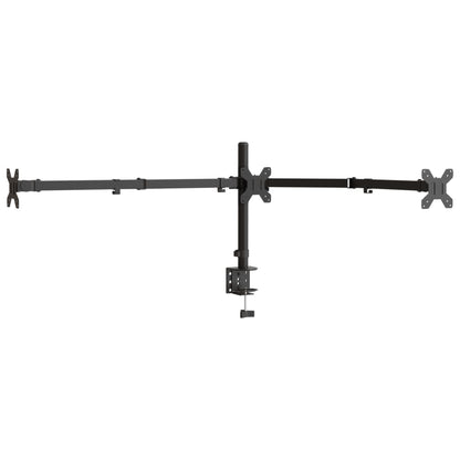 Monitorstandaard drieubbel VESA 75/100 mm staal zwart