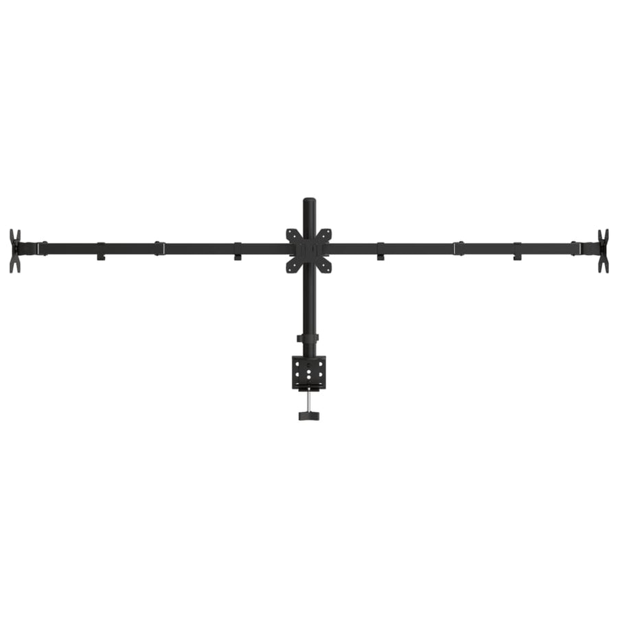 Monitorstandaard drieubbel VESA 75/100 mm staal zwart