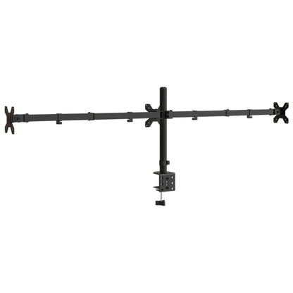 Monitorstandaard drieubbel VESA 75/100 mm staal zwart