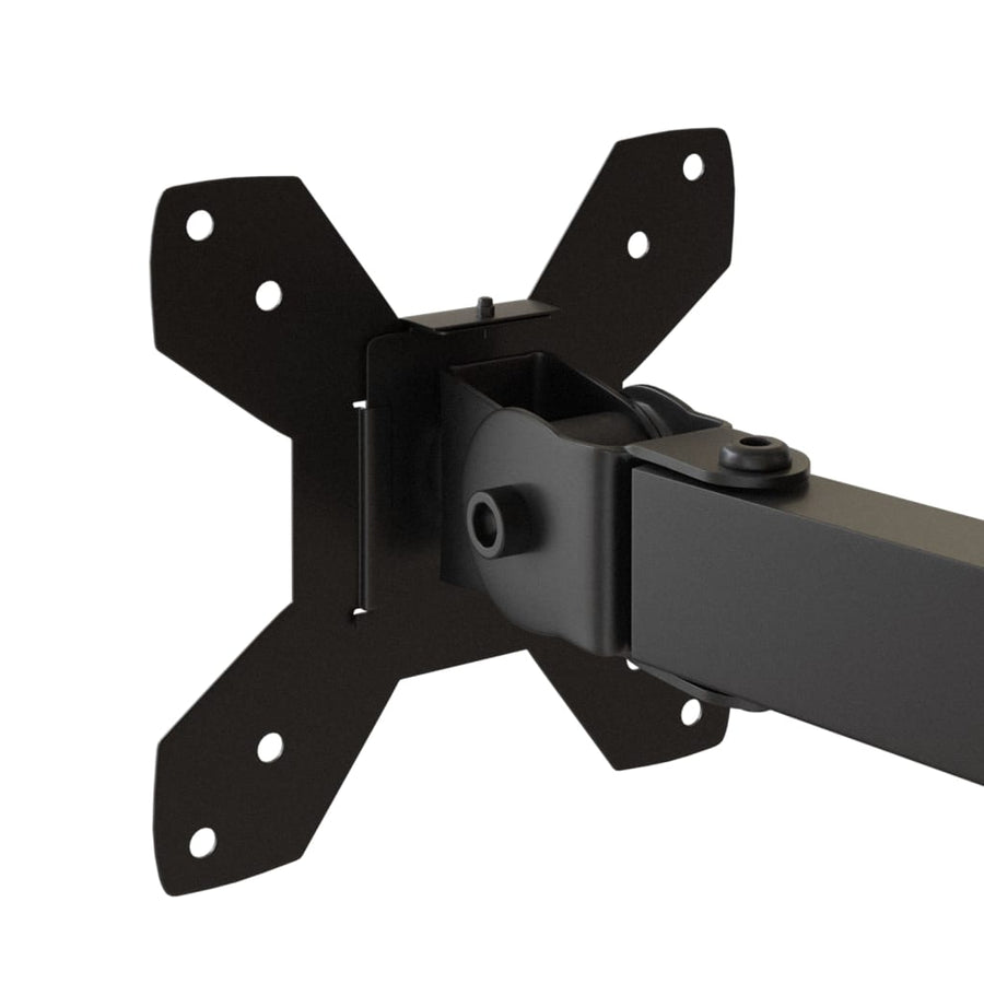 Monitorstandaard drieubbel VESA 75/100 mm staal zwart