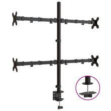 Monitorbeugel VESA 75/100 mm zwart staal quad