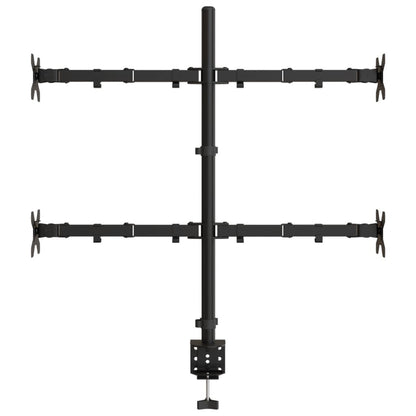 Monitorbeugel VESA 75/100 mm zwart staal quad