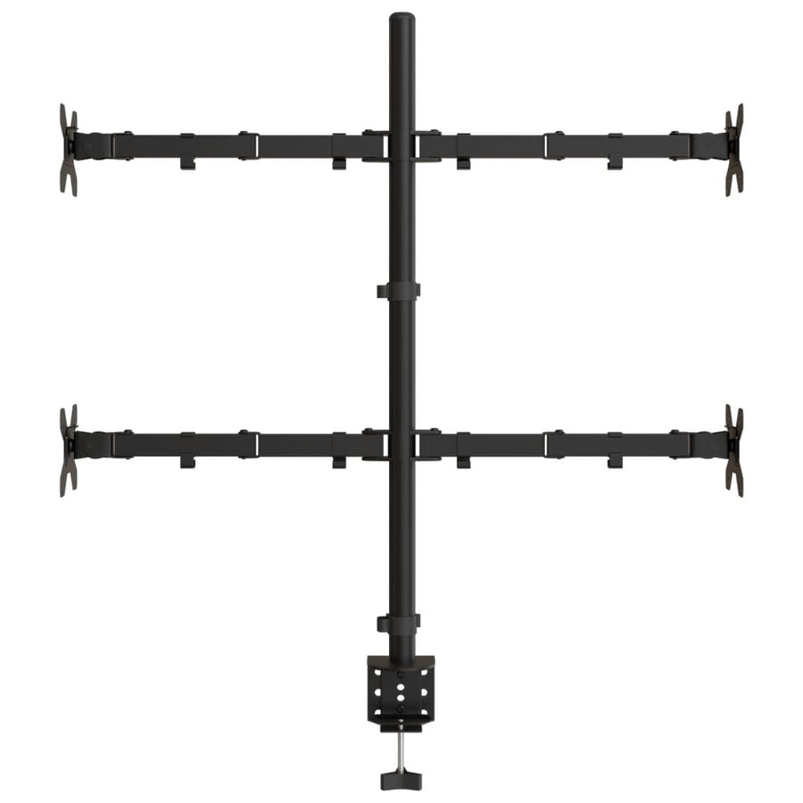 Monitorbeugel VESA 75/100 mm zwart staal quad