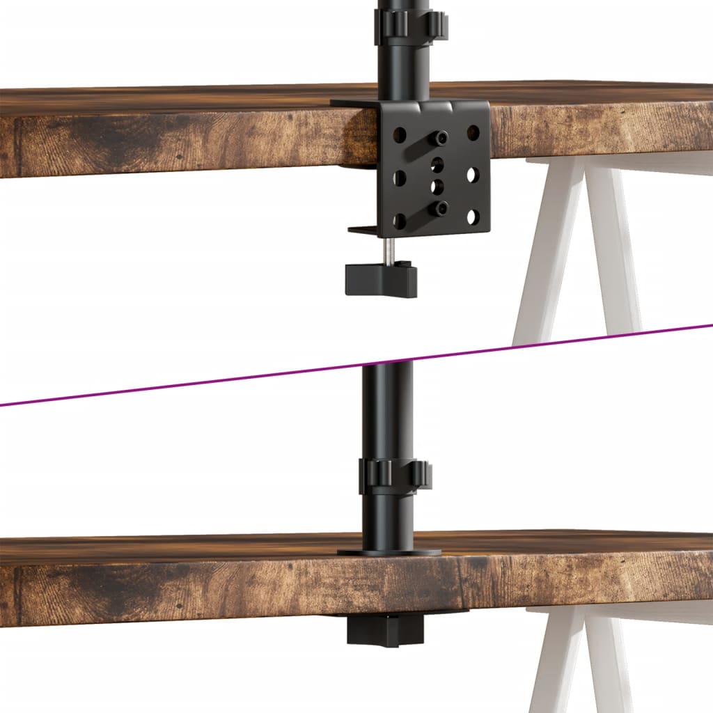 Monitorbeugel VESA 75/100 mm zwart staal quad