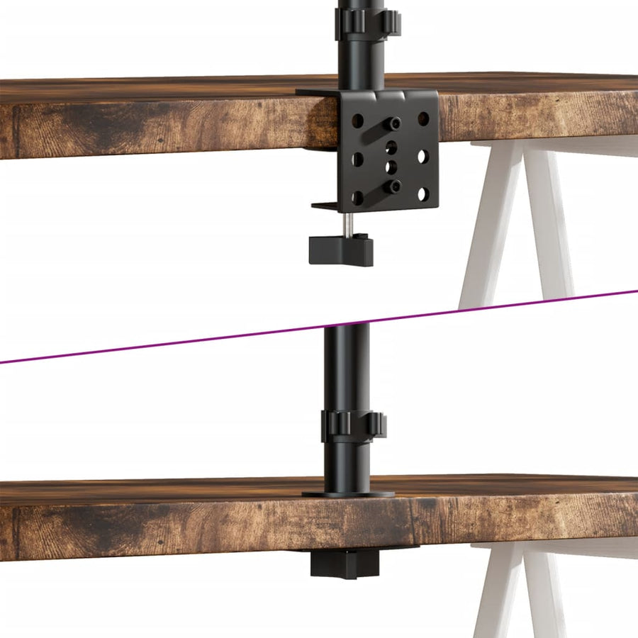 Monitorbeugel VESA 75/100 mm zwart staal quad