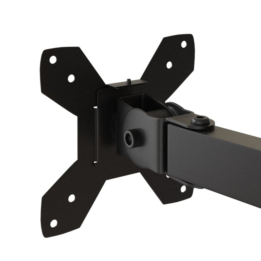 Monitorbeugel VESA 75/100 mm zwart staal quad